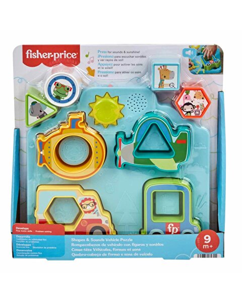 Fisher Price Sesli ve Işıklı Arabalar Puzzle HRP31