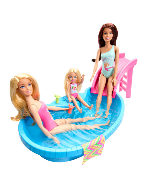 Barbie Bebek ve Havuz Oyun Seti HRJ74