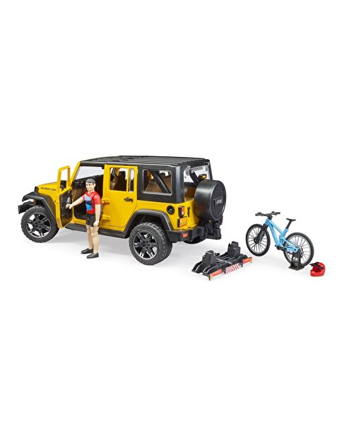 Bruder Jeep W. Rubicon ve Bisiklet Sürücüsü