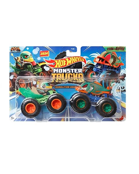 Hot Wheels Monster Trucks Güçlü İkili 1:64 Arabalar Duck N' Roll HWN54