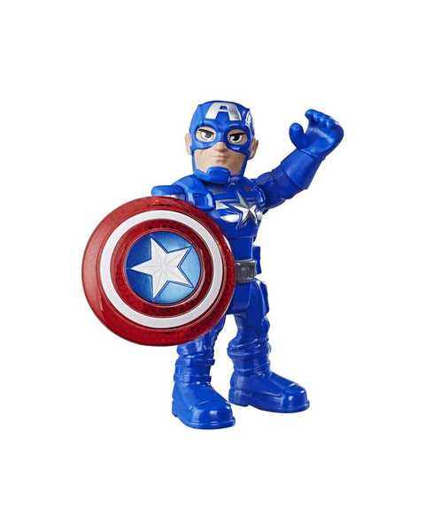 Marvel Super Hero Adventures Mega Mini Figür Kaptan Amerika E7927