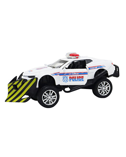 Çek Bırak Kar Küreme Polis Aracı Beyaz