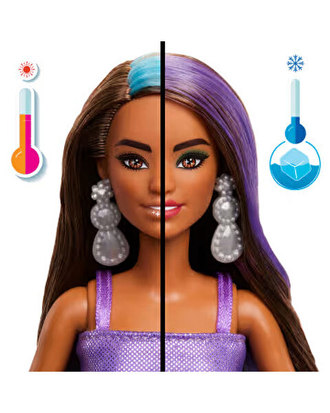 Barbie Unboxed Glam Party Serisi Mor Işıltılı Bebek JFY66