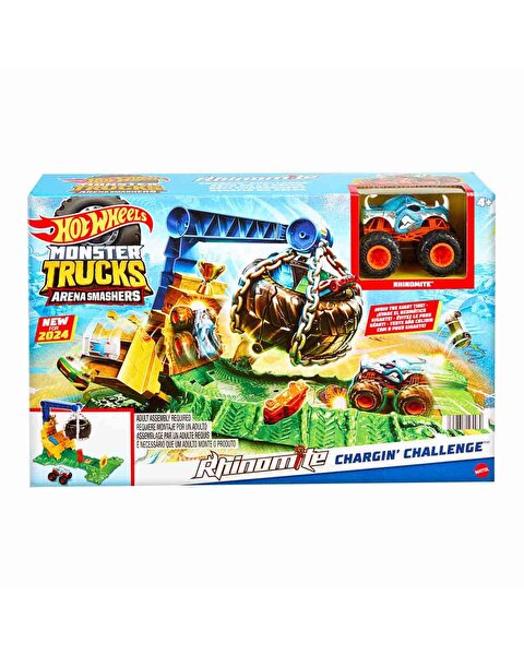 Hot Wheels Monster Trucks Arenada Rhinomite Mücadelesi Oyun Seti HTP18