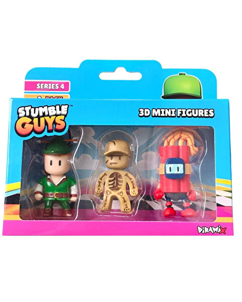Stumble Guys 3'lü Mini Figür S4 Set 1