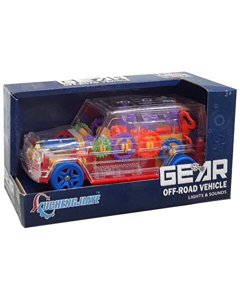 Off Road Işıklı Sesli Araba C-1A Kırmızı