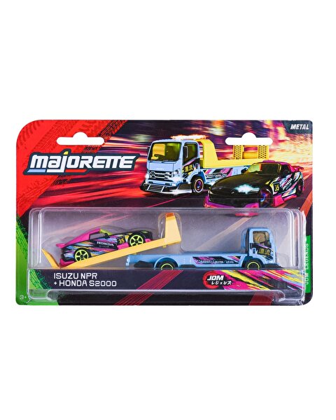 Majorette JDM Legends Tuning Transporter Isuzu NPR + Honda S2000