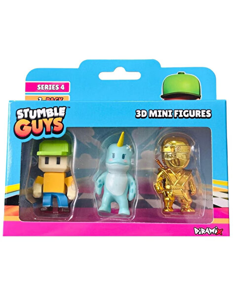 Stumble Guys 3'lü Mini Figür S4 Set 3