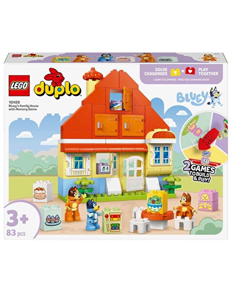 LEGO Duplo Bluey: Bluey Ailesinin Evi ve Hafıza Oyunu 10459
