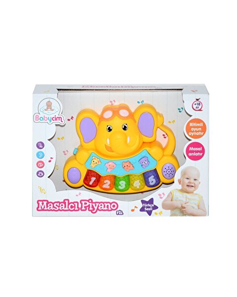 Türkçe Fil Masalcı Piyano Sarı