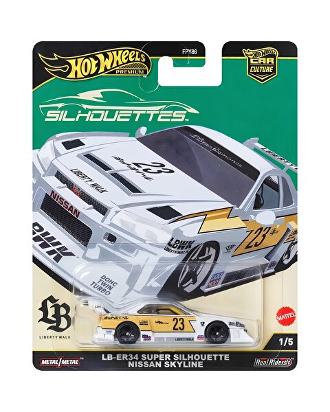 Hot Wheels Car Culture Premium Arabalar LB-ER34 Super Silhouette Nissan Skyline JBK59
