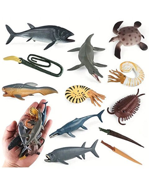 12 Parça Tüpte Deniz Hayvanları Seti