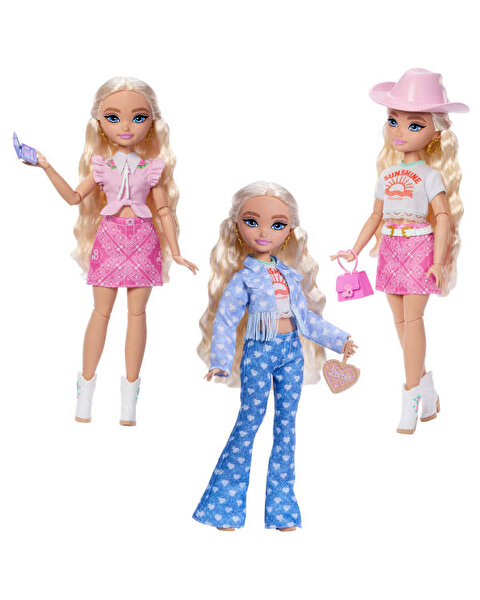 Barbie Dream Besties Festival Kombinleri Barbie Malibu Bebek ve Aksesuarları Seti JGH87