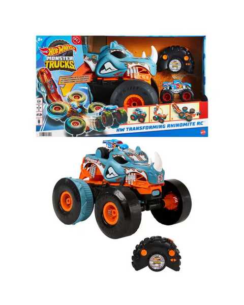 Hot Wheels Monster Trucks Uzaktan Kumandayla Dönüşen Rhinomite HPK27