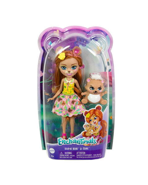 Enchantimals Karakter Bebekler Biloxi Bear ve Trail HTP81