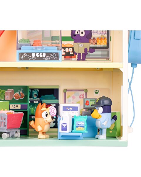 Bluey Yürüyen Merdivenli Süpermarket Oyun Seti