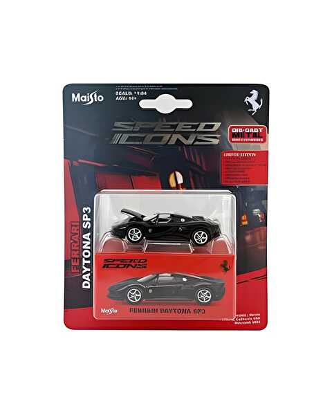 1:64 Speed Icons Koleksiyon Araçlar Ferrari Daytona SP3 Siyah