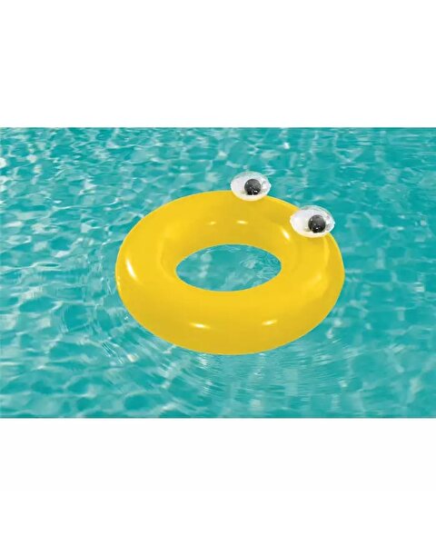 Bestway Gözlü Sarı Yüzme Simidi 91 Cm