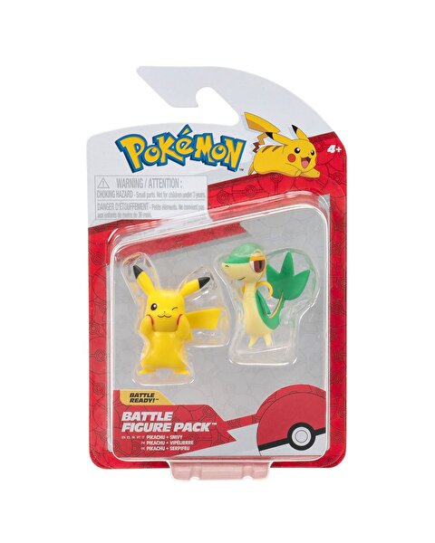 Pokemon Battle Figür 2'li Seti Pikachu Snivy