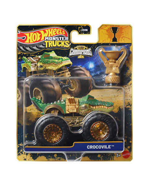 Hot Wheels Monster Trucks Arabalar Bigfoot Trophy Şampiyonları Crocovile JMV69