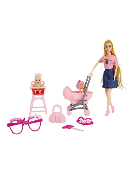 Cindy Pusetli ve Mama Sandalyeli Oyun Seti