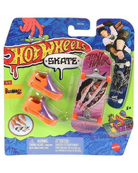 Hot Wheels Skate Parmak Kaykay ve Ayakkabı Thrashin Tiger HVJ93