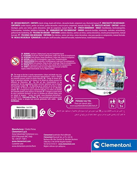 Clementoni Crazy Chic Mesaj Bileklikler Seti