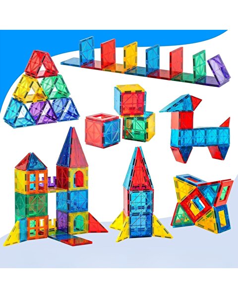 Magly Manyetik 3 Boyutlu Yapı Blokları 72 Parça