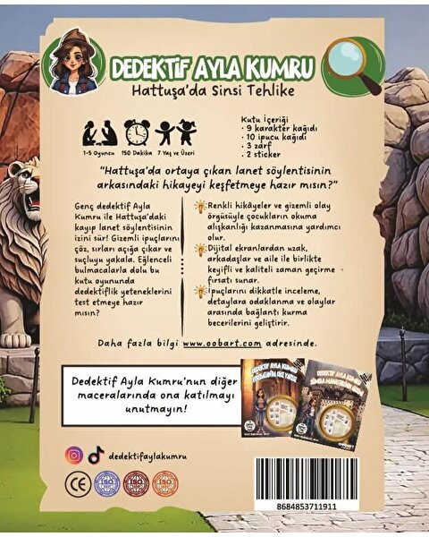 Hattuşa'da Sinsi Tehlike Eğlenceli Dedektiflik Oyunu