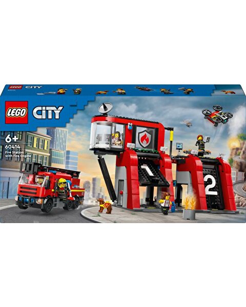 LEGO City İtfaiye Kamyonlu İtfaiye Merkezi 60414