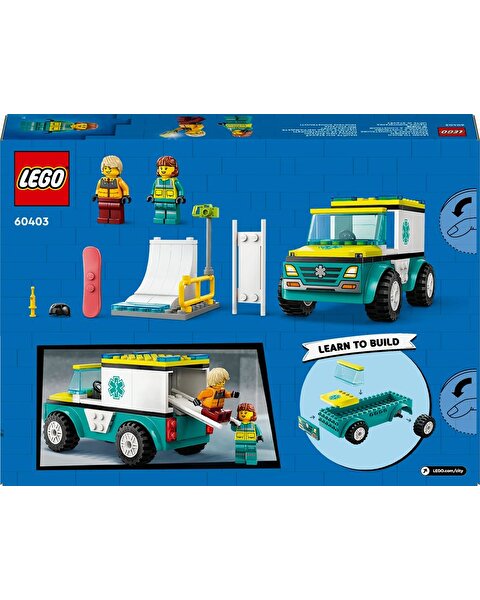 LEGO City Acil Ambulansı ve Snowboardcu 60403