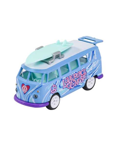 Majorette Volkswagen Deluxe Araba 1:64 Volkswagen T1 Mavi