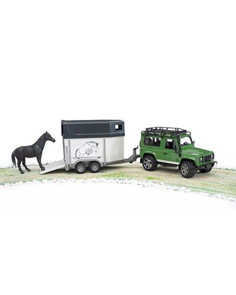 Bruder Land Rover Arazi Aracı ve At Nakil Aracı