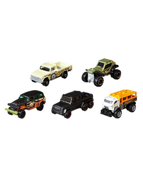 Matchbox Beşli Araba Seti Wild GKJ10