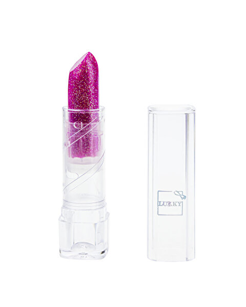 Lukky Çi̇lek Aromalı Simli Lipstick Mor