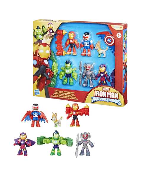 MarveI Iron Man ve Muhteşem Arkadaşları Zırhlı Yenilmezler Paketi Aksiyon Figür Seti G1255