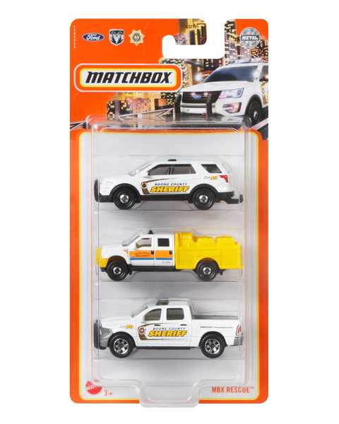 Matchbox Üçlü Araba Seti MBX Rescue GWF80