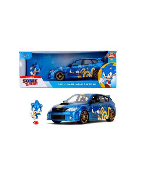 Jada Sonic The Hedgehog 2012 Subaru Impreza WRX STI Model Araba ve Sonic Figür