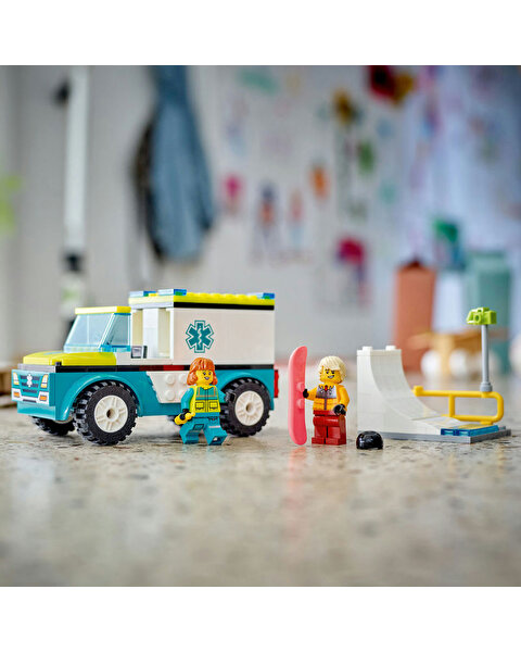 LEGO City Acil Ambulansı ve Snowboardcu 60403