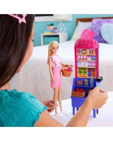Barbie ve Teresa'nın Dostluk Tarifi Malibu Markette Bebek ve Oyun Seti JCT05