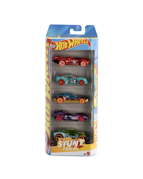 Hot Wheels Beşli Araba Seti Stunt Tracks JBJ81
