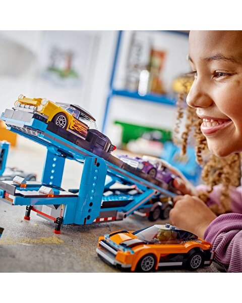 LEGO City Spor Arabalı Araç Taşıma Kamyonu 60408