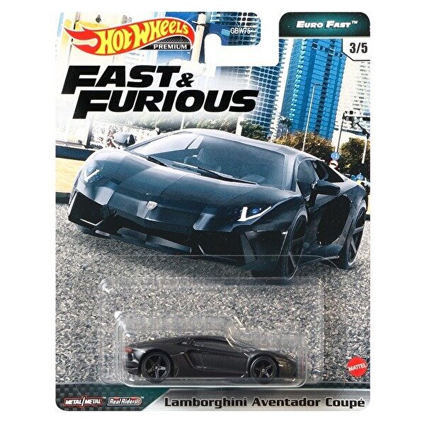 Hot Wheels Hızlı ve Öfkeli 1:64 Premium Arabalar Lamborghini Aventador Coupe GXV65