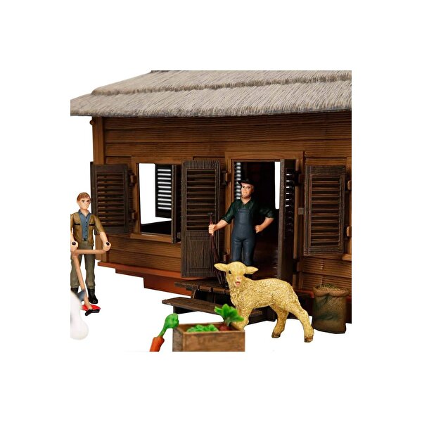 Farm Animal Dev Çiftlik Evi ve Aksesuarlı Oyun Seti