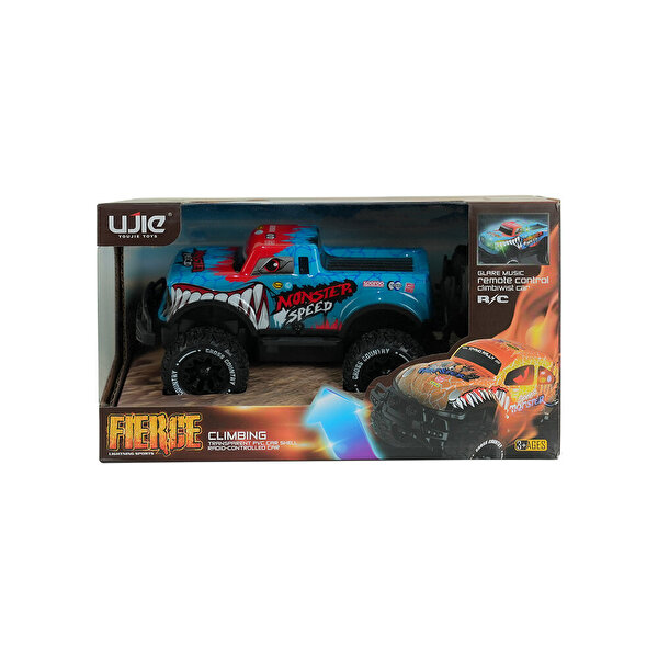 1:20 Uzaktan Kumandalı Full Fonksiyon Speed Monster Kamyonet Mavi