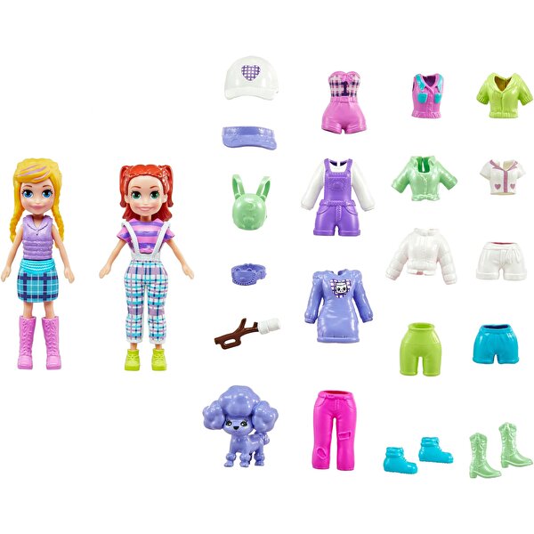 Polly Pocket ve Arkadaşları Farklı Moda Aksesuarları Oyun Setleri JCB23