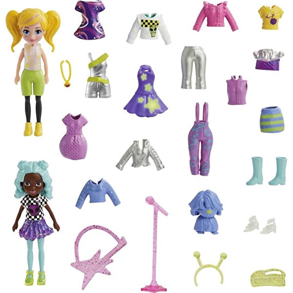 Polly Pocket ve Arkadaşları Farklı Moda Aksesuarları Oyun Setleri HKV97