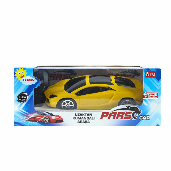 1:24 Ölçekli Uzaktan Kumandalı 2 Fonksiyonlu Sarı Pars Lamborgini