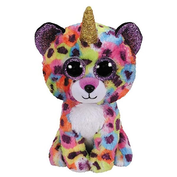 TY Beanie Boo Giselle-Rainbow Leopord 15 cm.