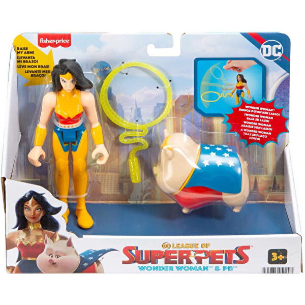 Fisher Price DC League Of Super Pets Wonder Woman ve Pig HGL04